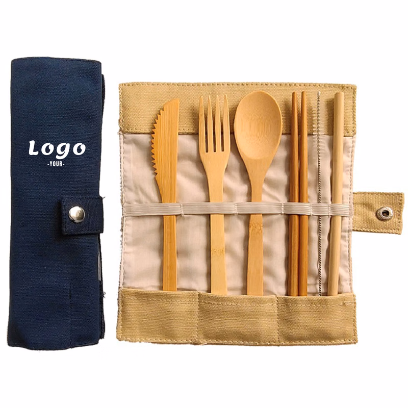 Reusable Bamboo Travel Utensils Set