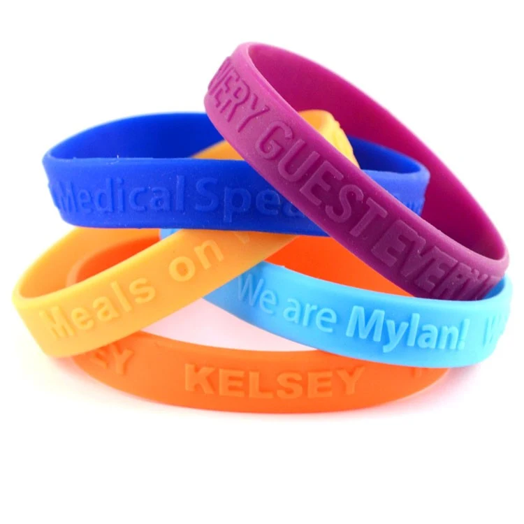 Embossed Silicone Wristband 1