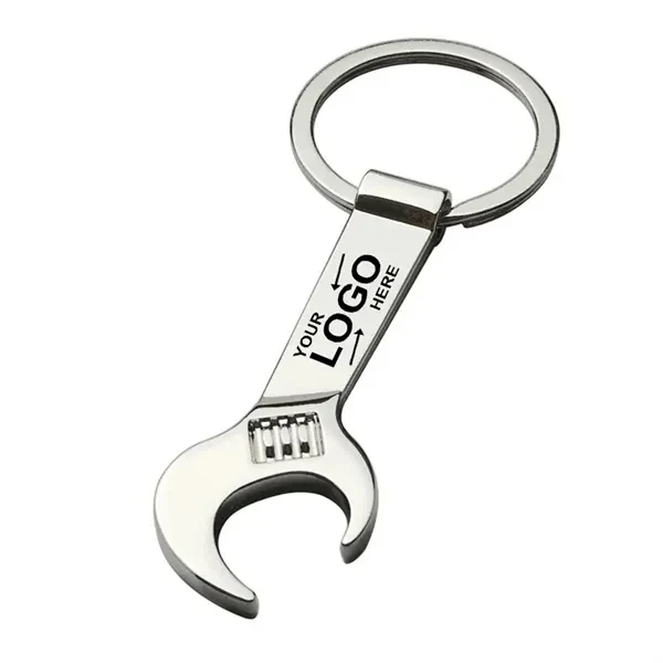 Custom Metal Bottle Opener Keychain — Silver, Durable Everyday Carry Item 1
