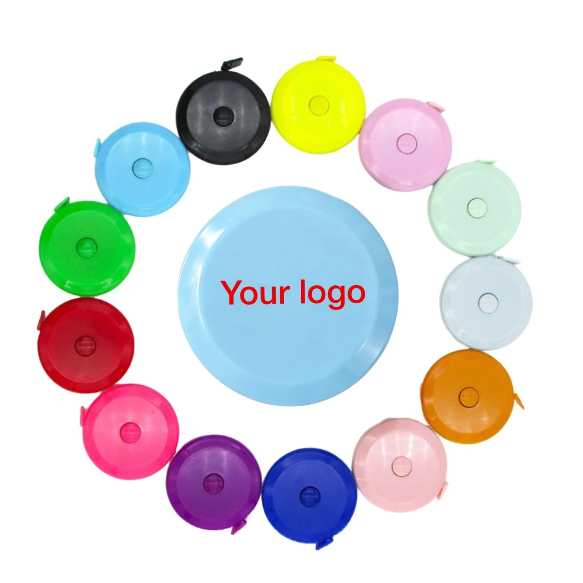 Retractable Mini Tape Measure with Assorted Solid Colors 1