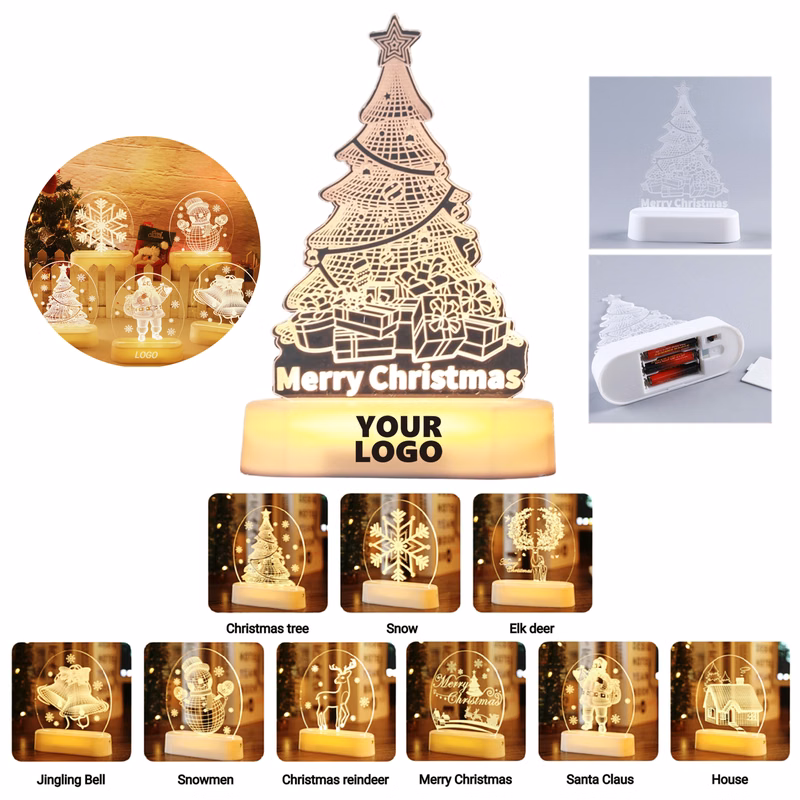 3D Christmas Night Lights