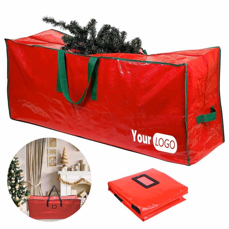 Pe Eco-Friendly Christmas Tree Storage Bag With Customizable Logo