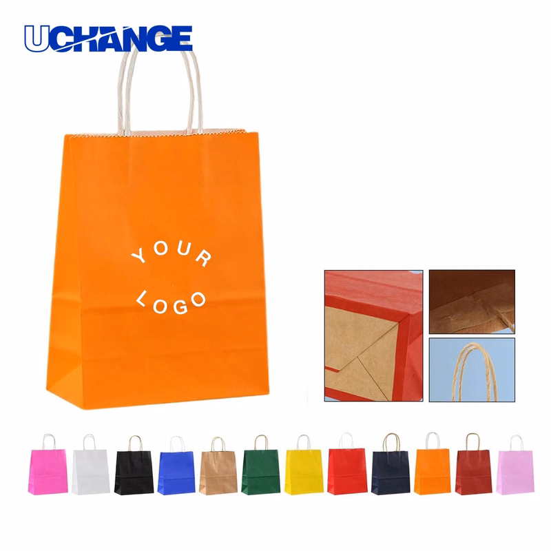 Kraft Double Cup Holder Bag Carrier with Handle