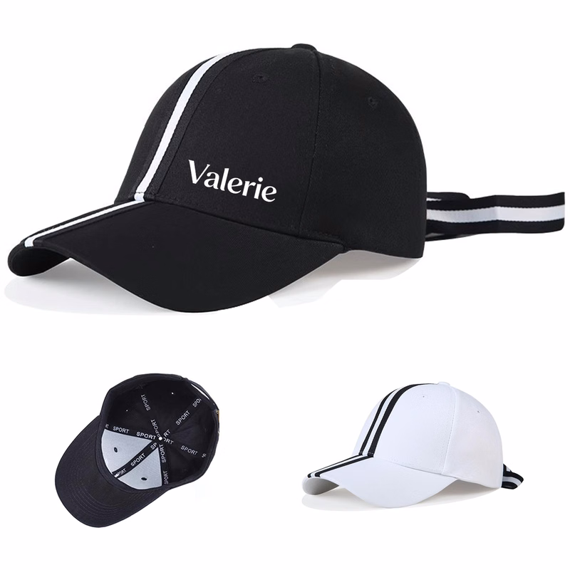 Cotton Striped Baseball Cap