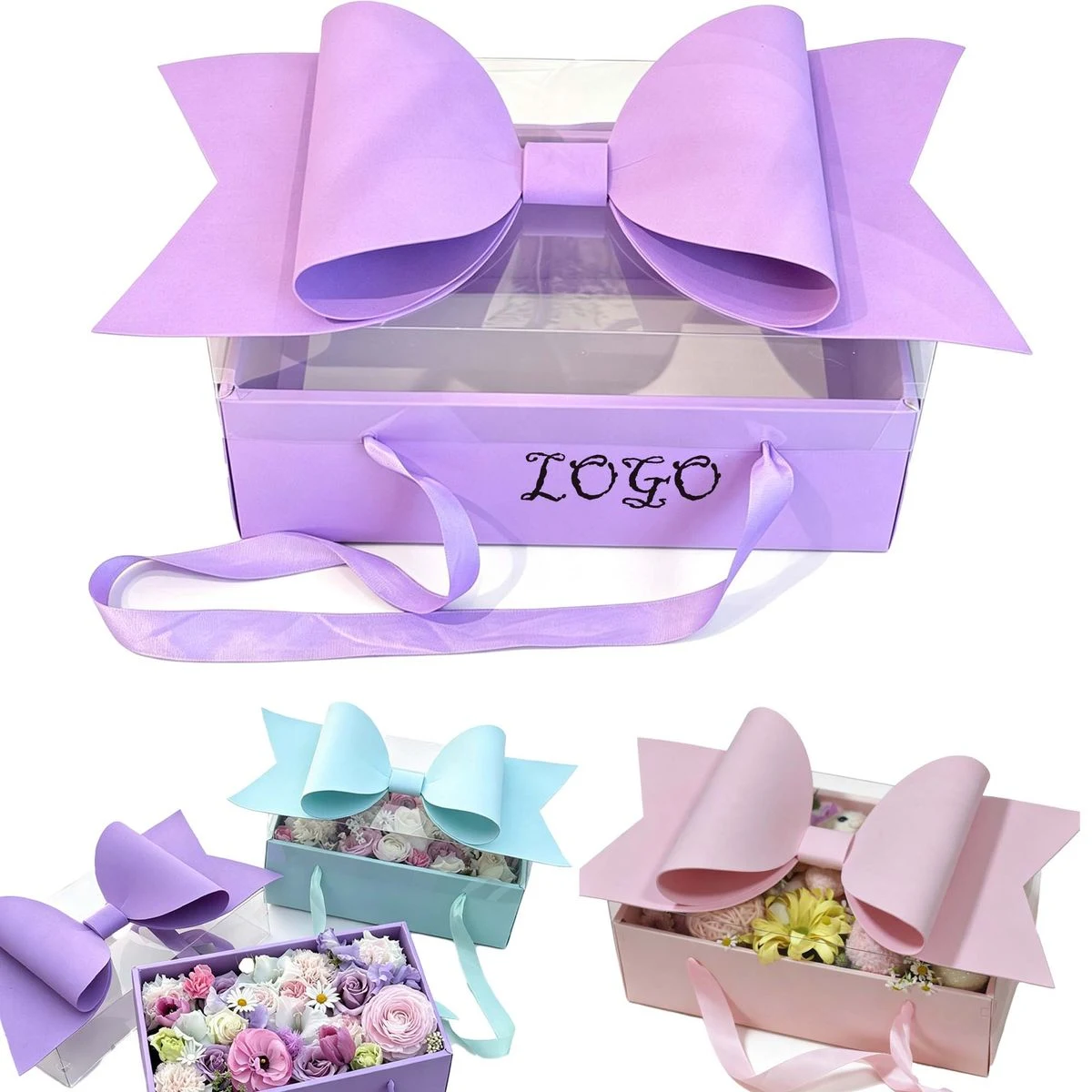 MOQ 10 Piece Christmas Bow Gift Box 1