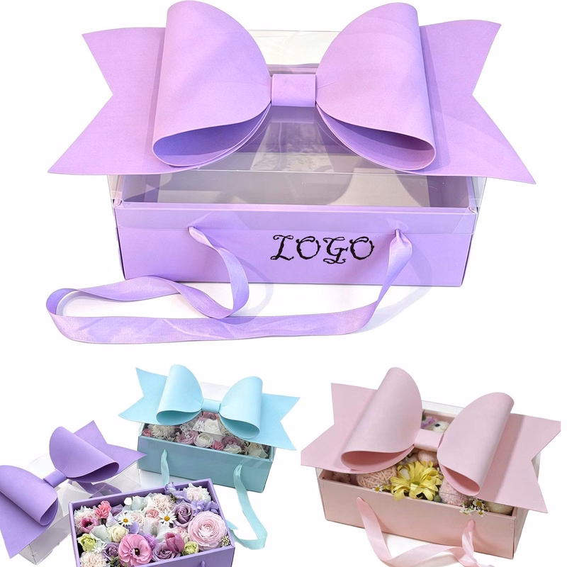 MOQ 10 Piece Christmas Bow Gift Box