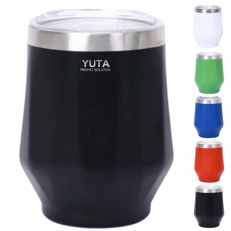 12Oz Stainless Steel Diamond-Pattern Insulated Cup