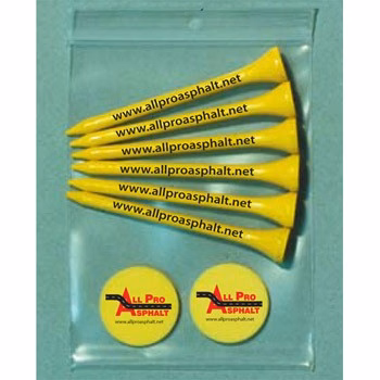 Pro Elite Gold Standard Poly Bag Pack w/ 6 Tees & 2 Markers