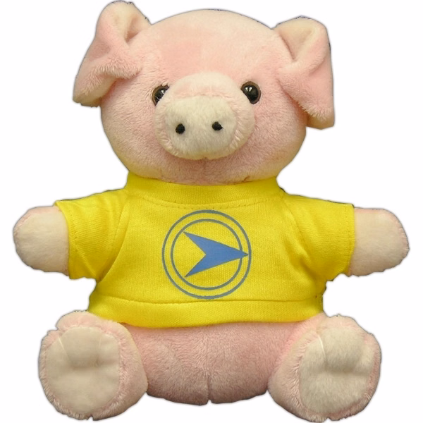 6" Beanie Pig with Embroidered Eyes