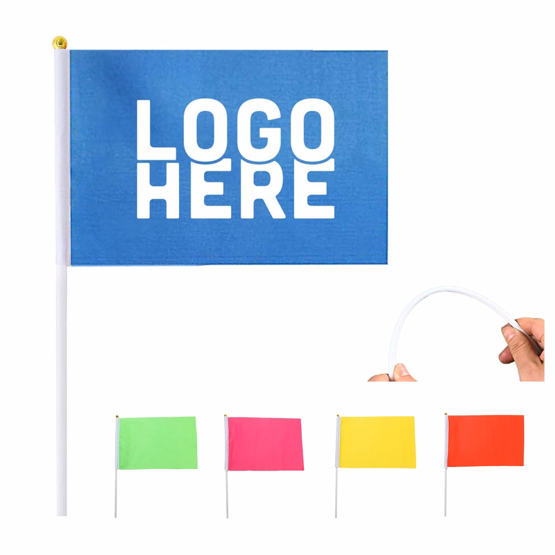 Vibrant Handheld Waving Flag