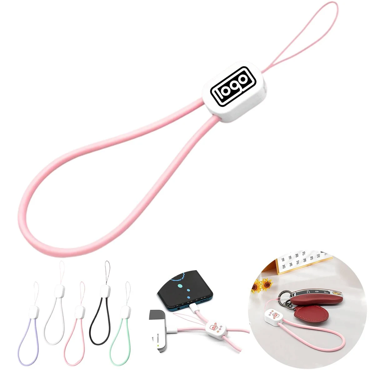 2 in 1 Hand Strap Fast Charge Data Cable 1