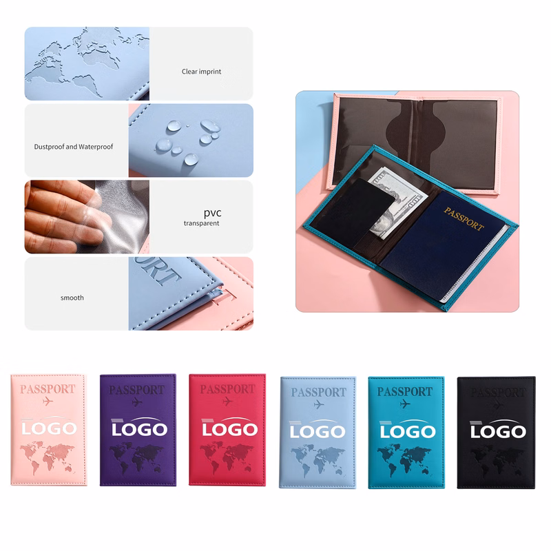 MOQ100 PU Passport Protection Case