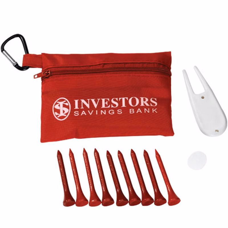 Deluxe Golf Kit in Zippered Pouch