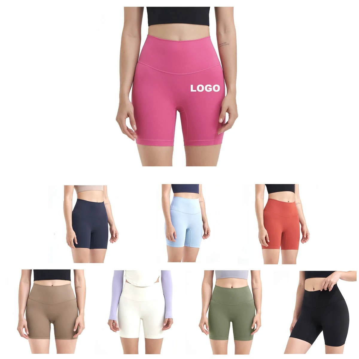 High Waist Yoga Shorts 1