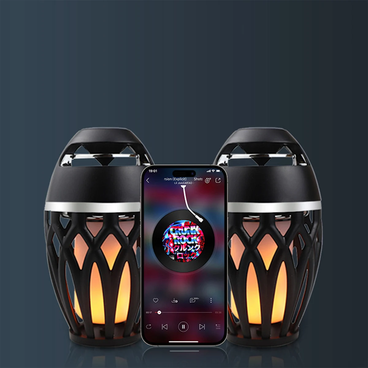 Outdoor Bluetooth Torch LED Flame Speaker 1
