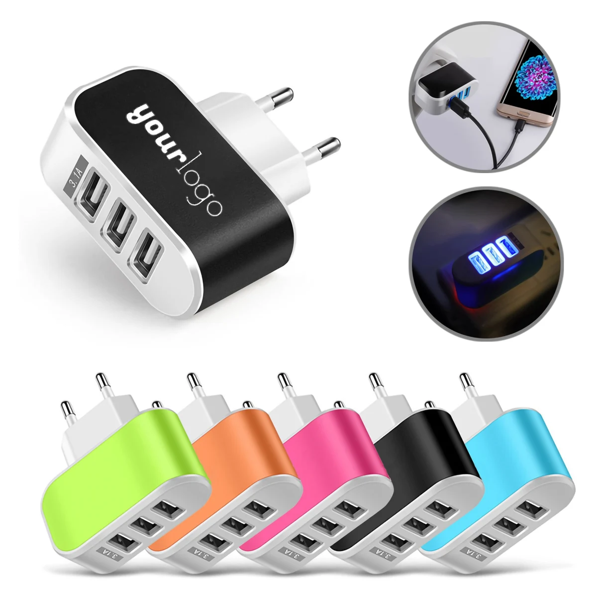 3 Port USB Candy Charging 1