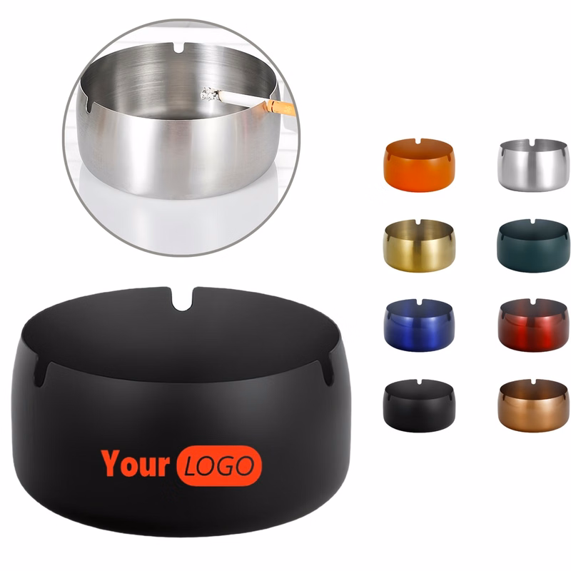 Stainless Steel Thickened Windproof Ashtray