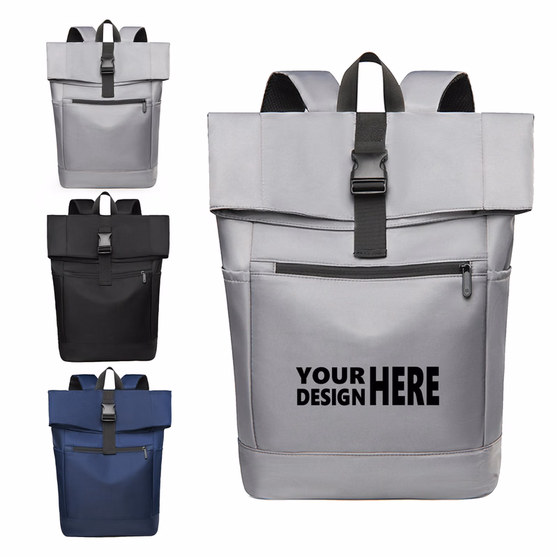 MOQ 10 Roll Top Laptop Backpack Water