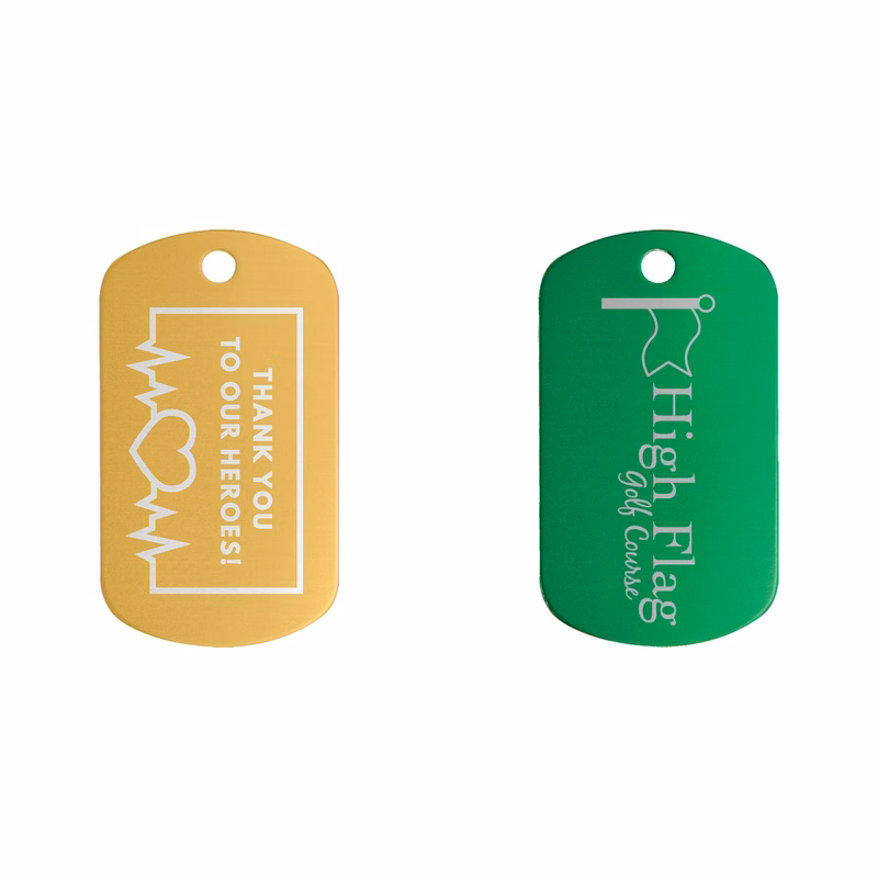 1" x 2" Aodized Aluminum G.i. Tag