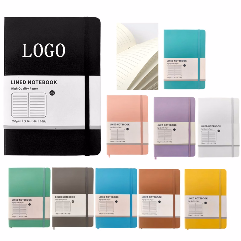 Medium A5 Ruled Softcover Notebook