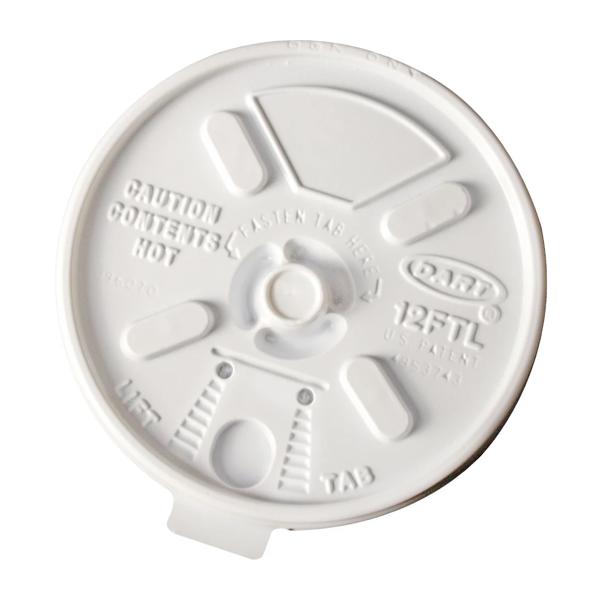 10 Oz. Foam Cup Tear Tab Lid 1