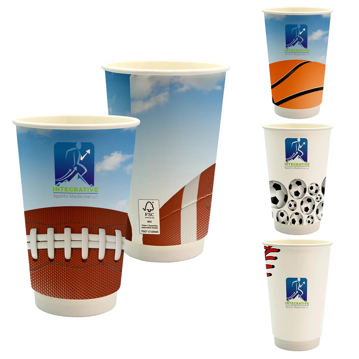 16 oz. Full Color Sporty Paper Cup 1