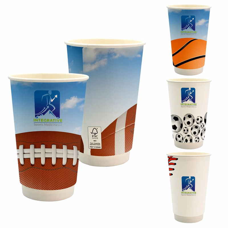 16 oz. Full Color Sporty Paper Cup