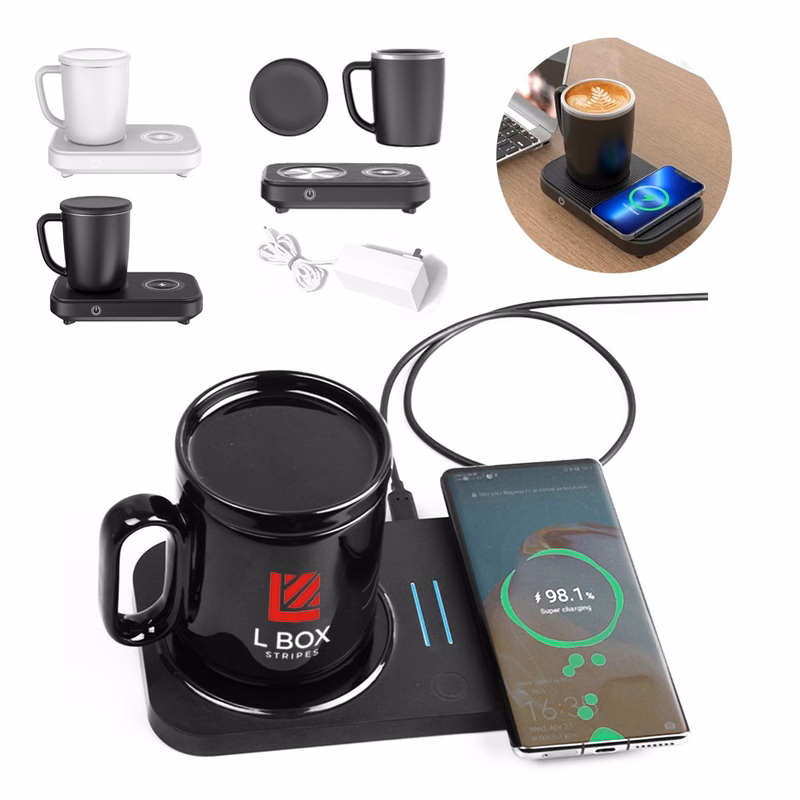 Smart Cup Warmer 15W Fast Wireless Charger Heating Cooling