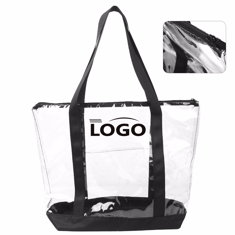 PVC Clear Tote Bag ?C Perfect for Beach & Travel