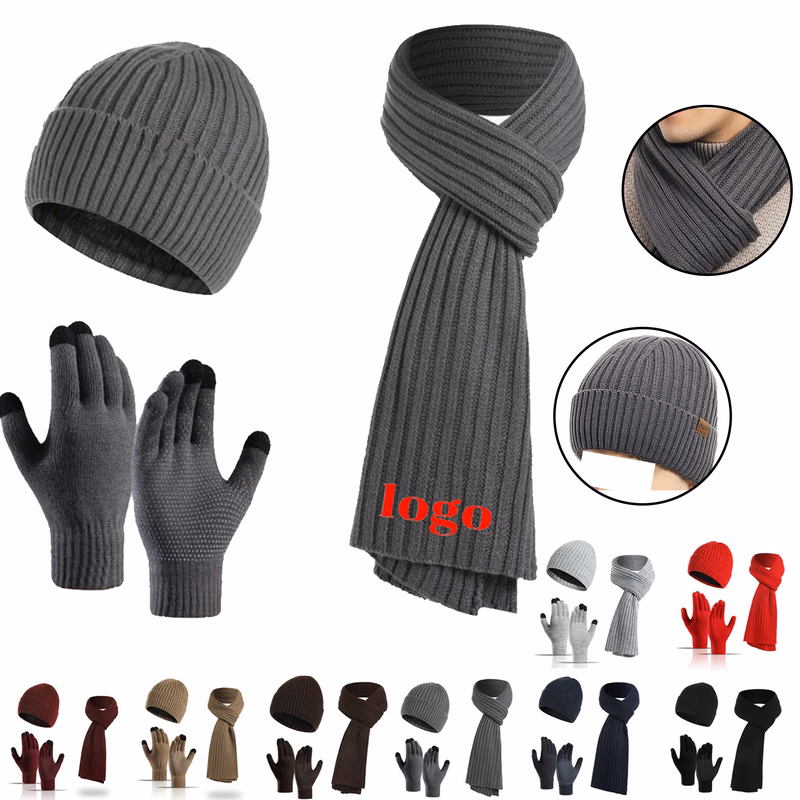 Hat, Scarf & Touch Screen Gloves Gift Set