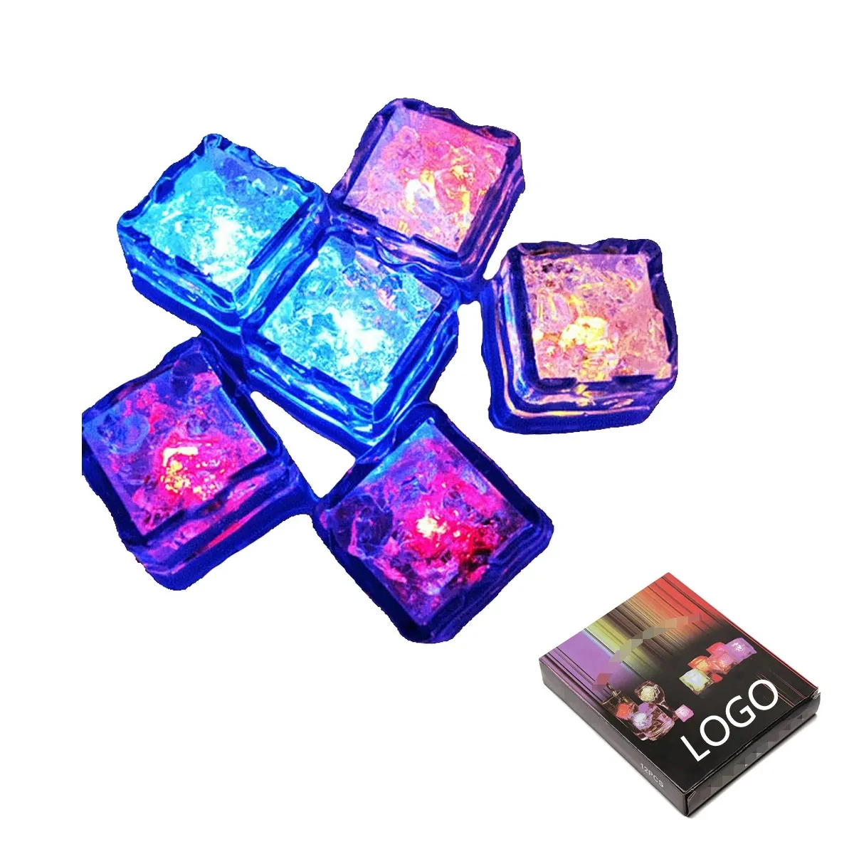 Liquid Activated Light Up Led Ice Cubes 1