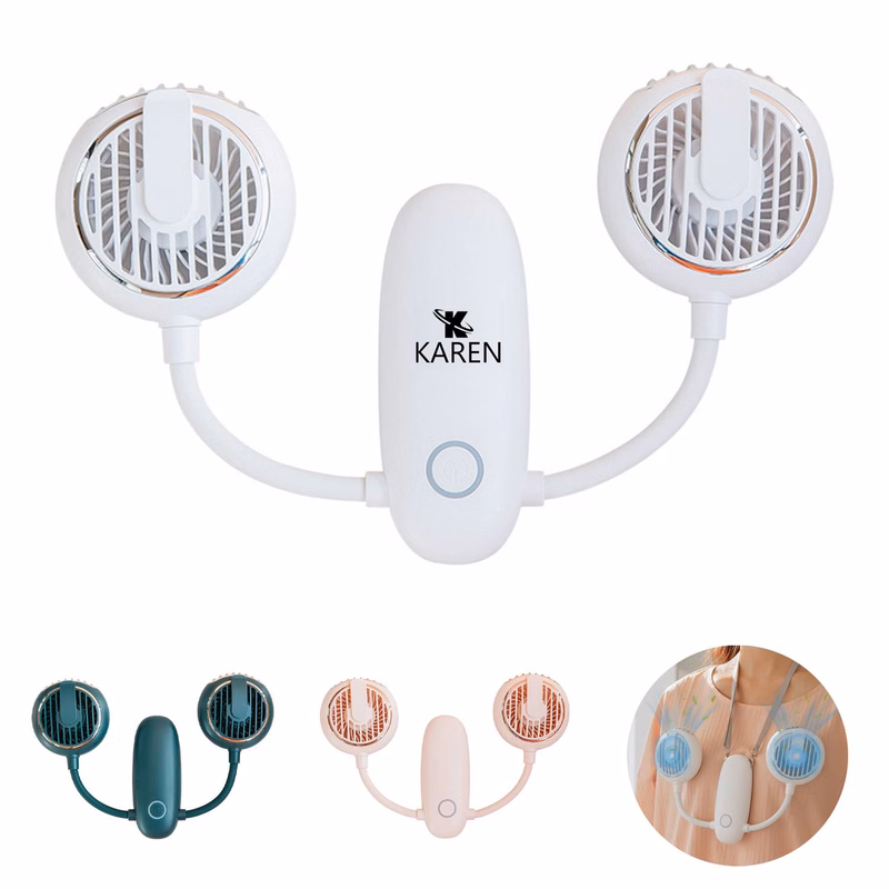Portable Hanging Neck Fan With Wind