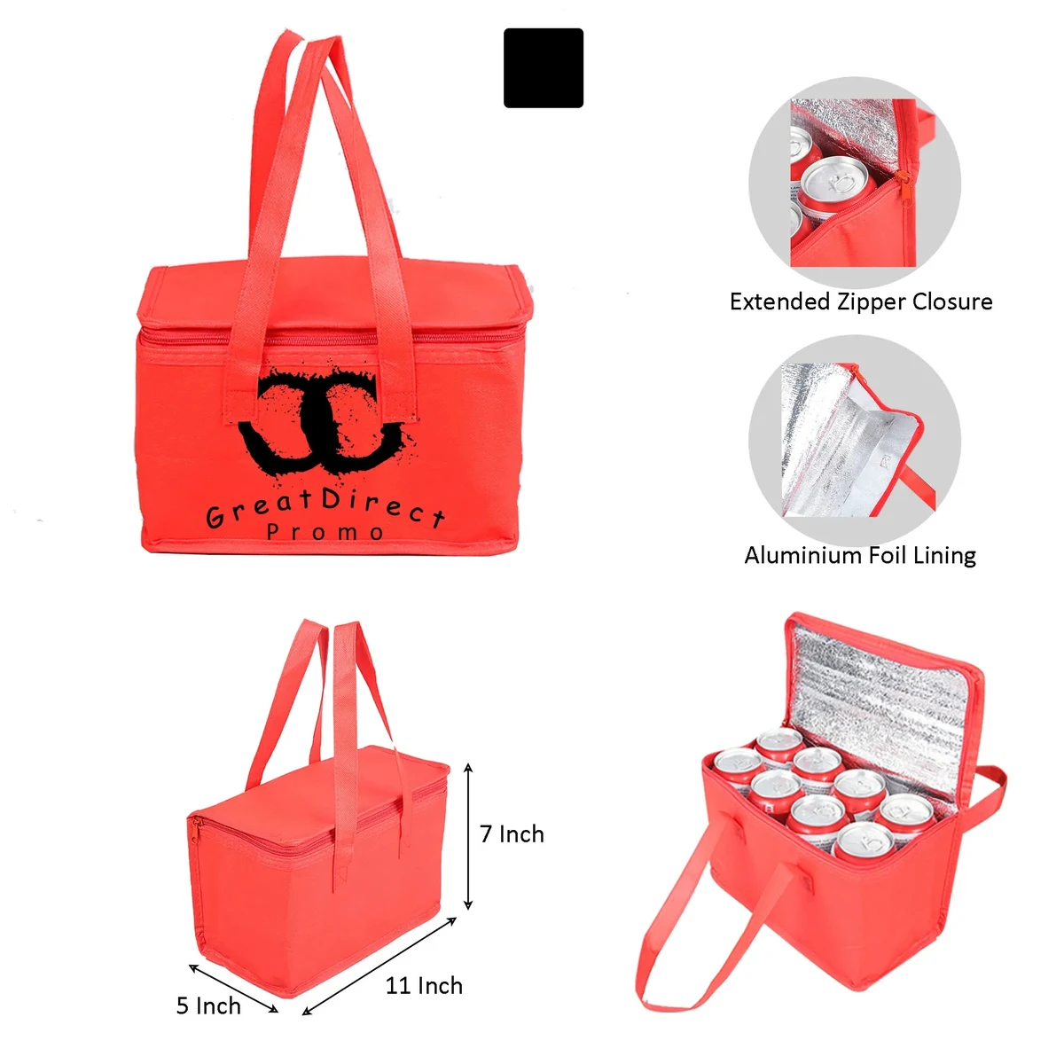 MOQ 50 8 Cans Non-woven Insulated Outdoor Reusable Folding B 1