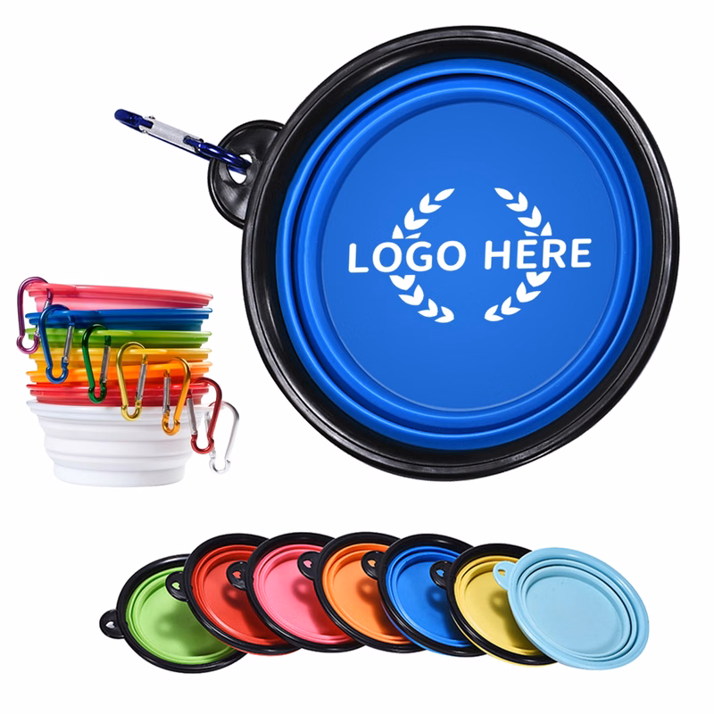 Portable TPE Pet Travel Bowl With Clip