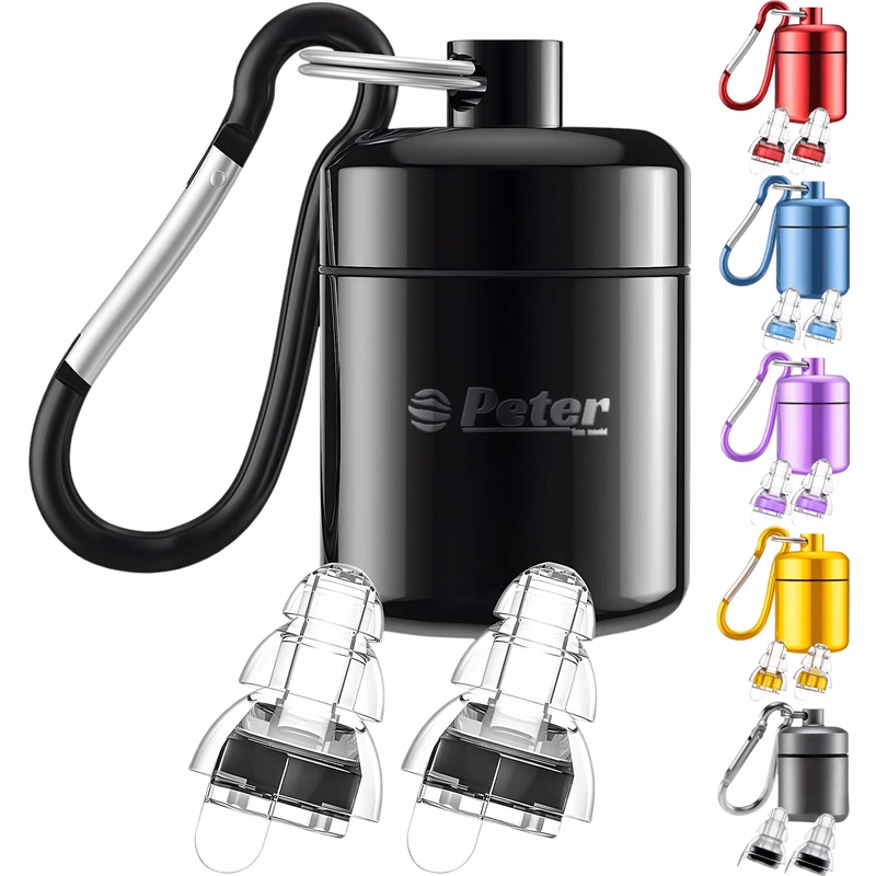 Portable Silicone Earplugs w/ Storage Case