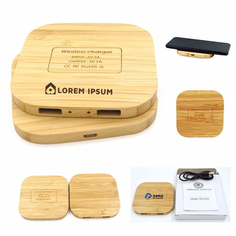 Bamboo Recycled Wireless Charger