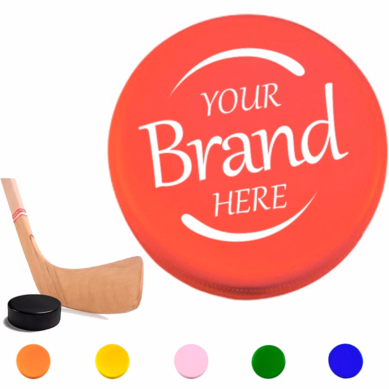 Custom PU Hockey Puck Stress Reliever