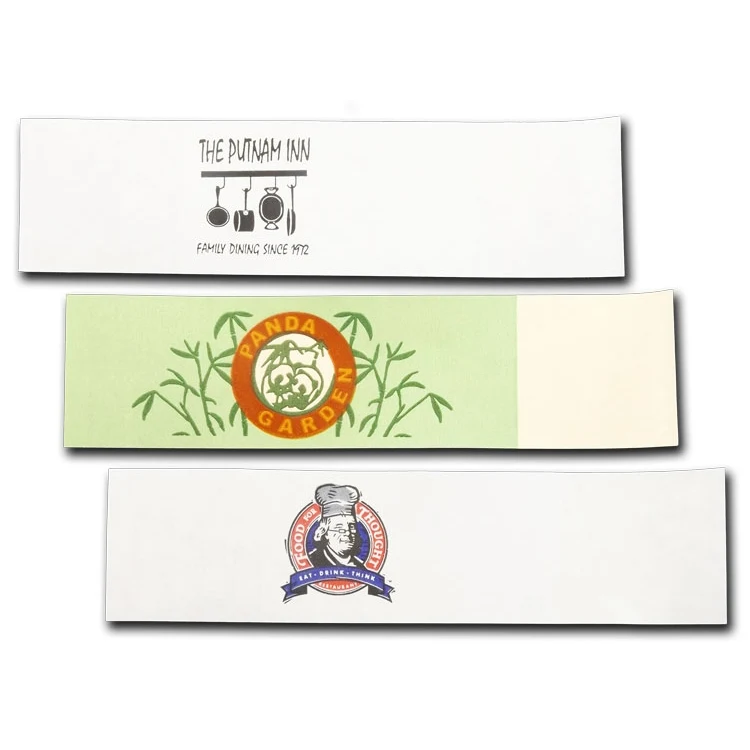 1.5" x 6" Paper Napkin Bands - Self-adhesive 1