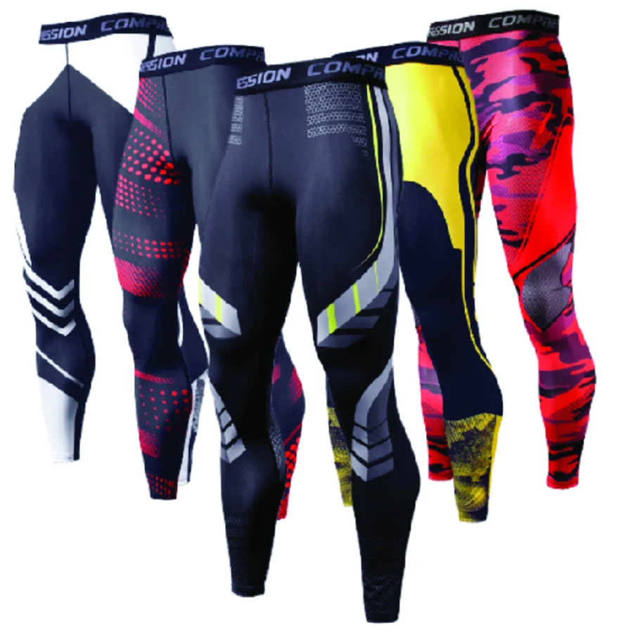 Men's Sublimation Compression Tights - 180G Poly Spandex 1