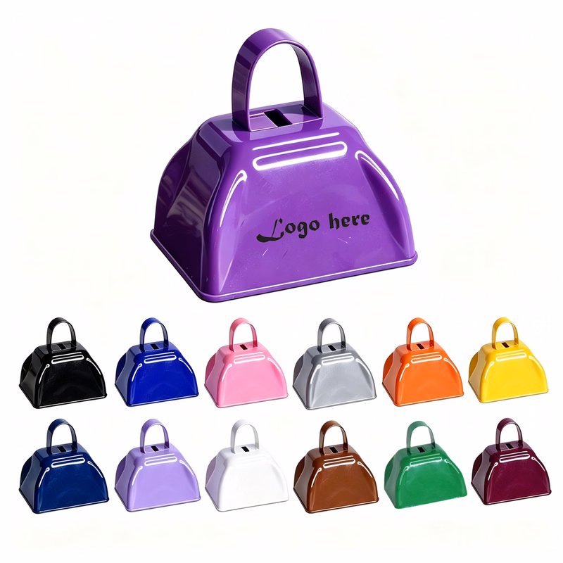 Personalized Multi-Color Cowbell with Grip Handle