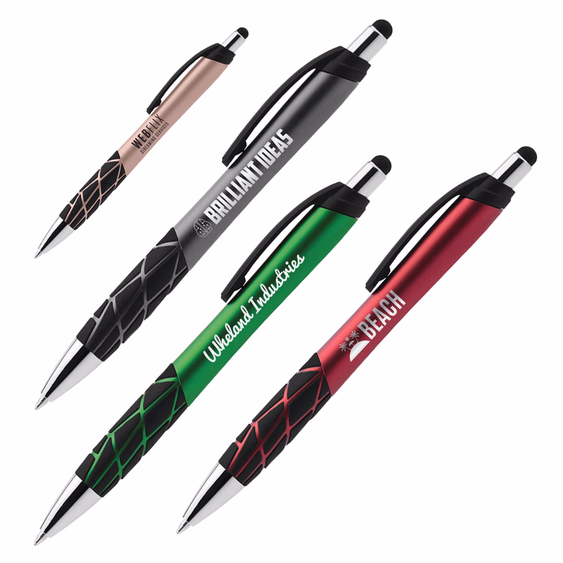 Tremor Plastic Pen with Stylus (1 Color Imprint)