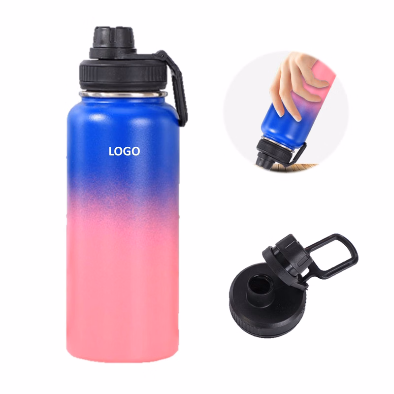 Portable 32 Oz./40 Oz. Gradient Sports Tumbler With Handle