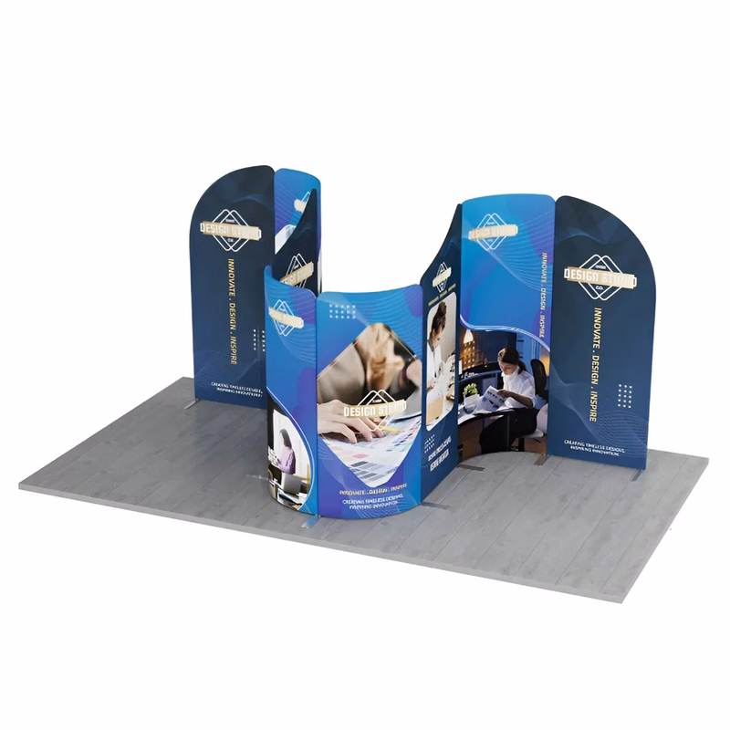 13ft Magnetic Modular Fabric Displays - Curved Shape