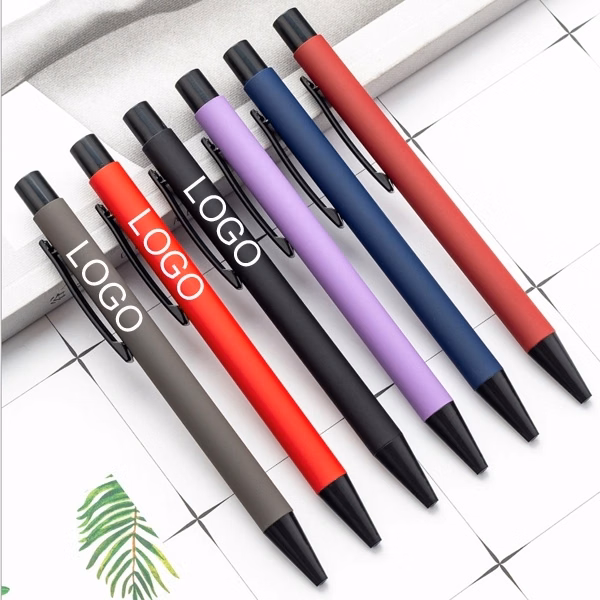 SOFT RUBBER CLICK METAL BALLPOINT PEN