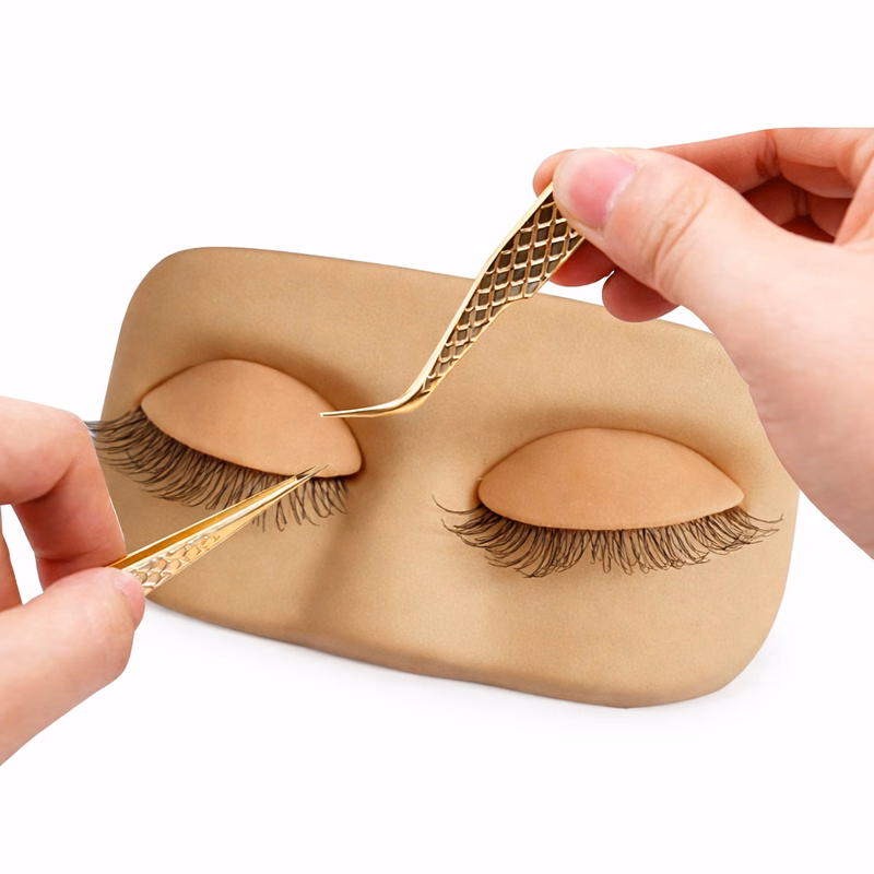Silicone Eyelash Extension Training Head