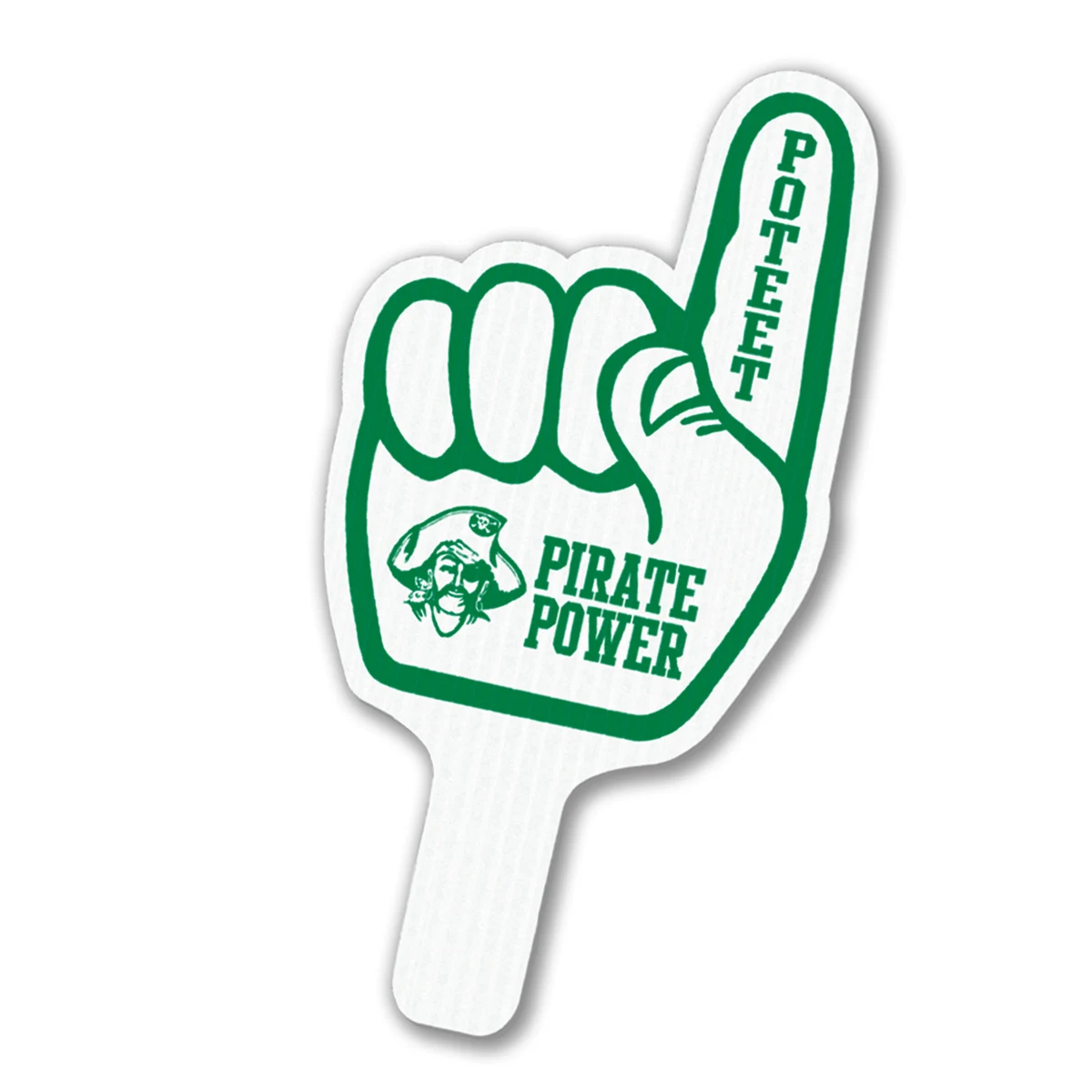 #1 Finger Hand Fan, Screen Printed 1