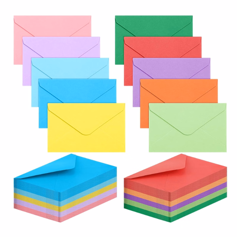 Solid Color Glue Cardstock European Envelope