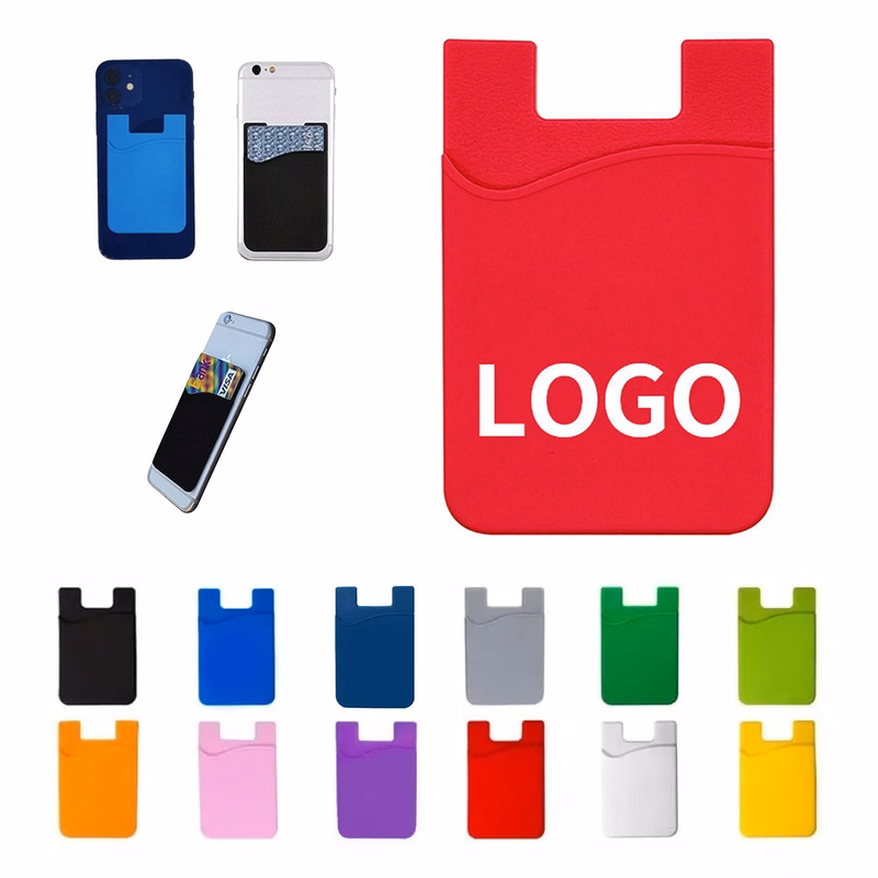 Silicone Phone Wallet Card Holder Sleeve