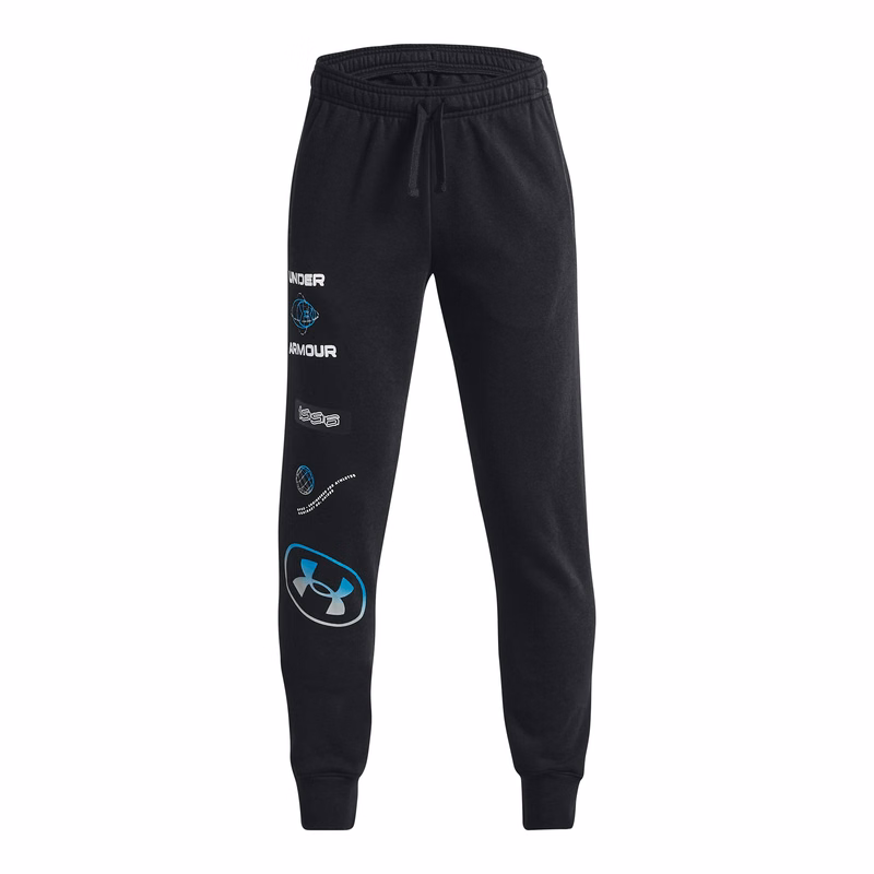 Boys' UA Rival Fleece Wordmark Joggers