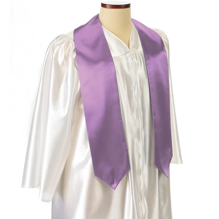 Extra Long Lavender Graduation Sash - 5"x72" 1